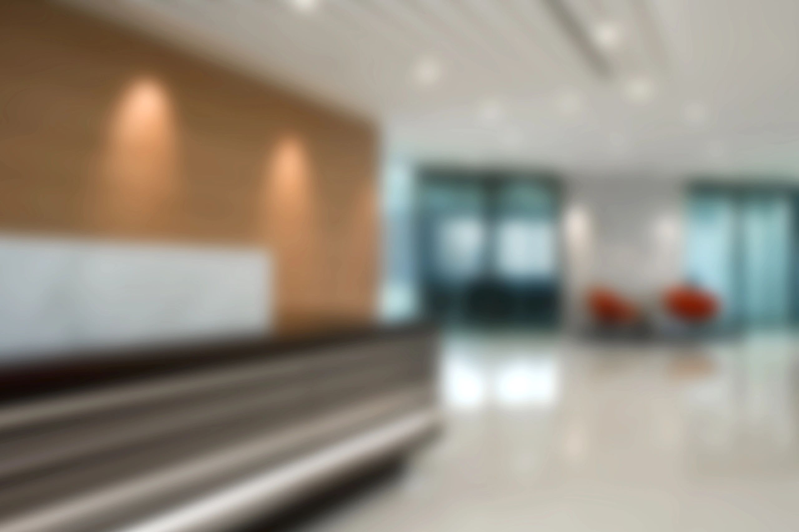 Modern office reception area